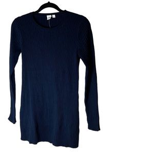 GAP Rib Cozy Tunic, Navy, M